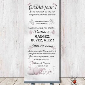 RollUp "Love Romantique" 85cm x 200cm