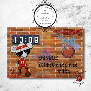 Carte Postale "Basket Ball"