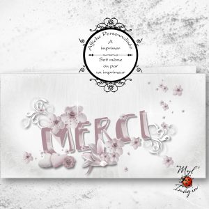Remerciement "Love Romantique"
