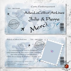 Remerciement "AdieuLeCelibat'AirLines"