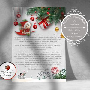 Lettre du Père noël Personnalisable