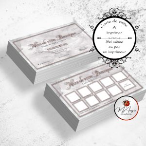 Carte de visite Rose Gold, Design graphique sur mesure, Carte boutique personnalisée, Identité visuelle personnalisée