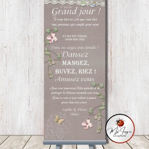 RollUp "Tendre journée" 85cm x 200cm