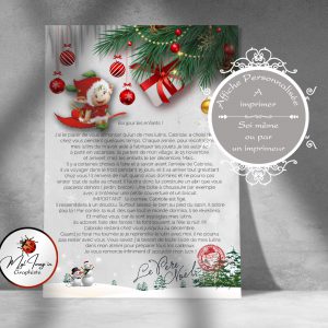 Lettre du Père noël "Lutin farceur"